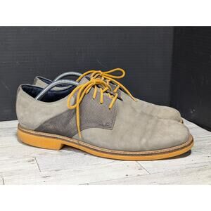 Cole Haan Great Jones Saddle Oxford Grey And Yellow Men Size 10 Dress / Casual